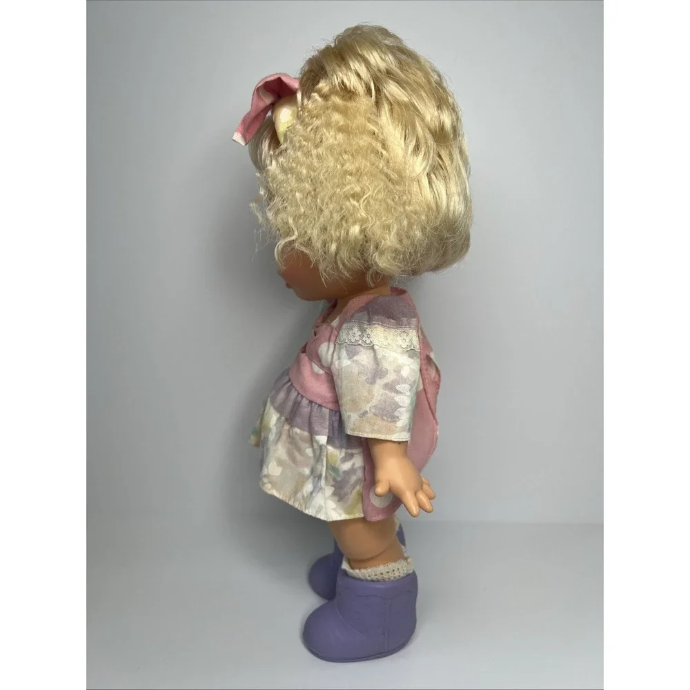 Vintage 1990 Galoob Baby Face So Innocent Cynthia #7 Doll Blonde Blue Eyes